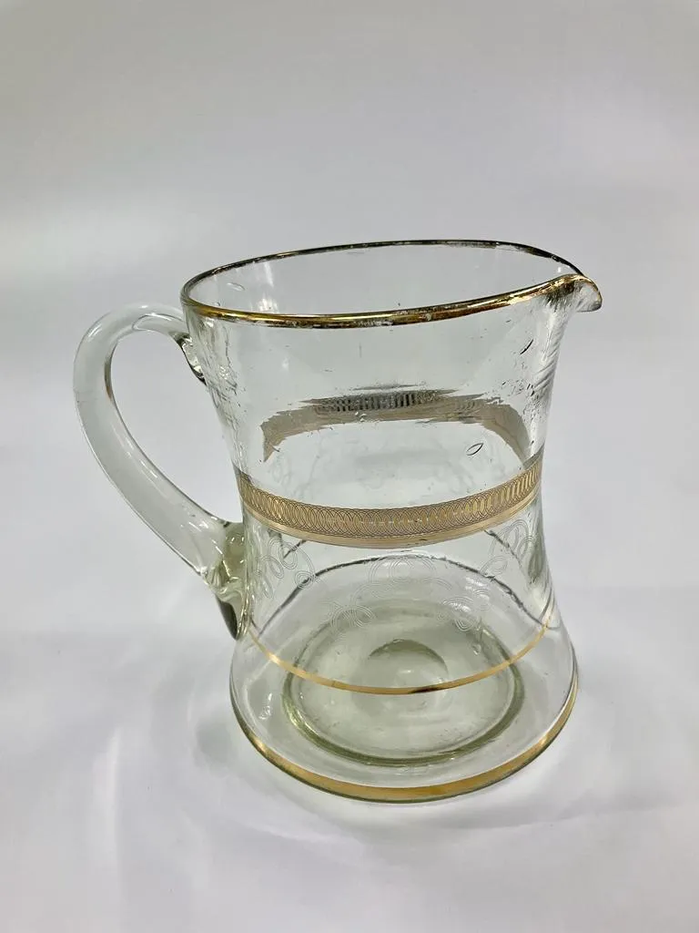 JARRA DE CRISTAL  FILIGRANA Y ORO JCO5