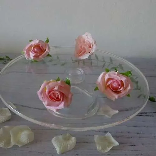 PIE DE TORTA ACRÍLICO -Diam 33 cm,Alto 9 cm