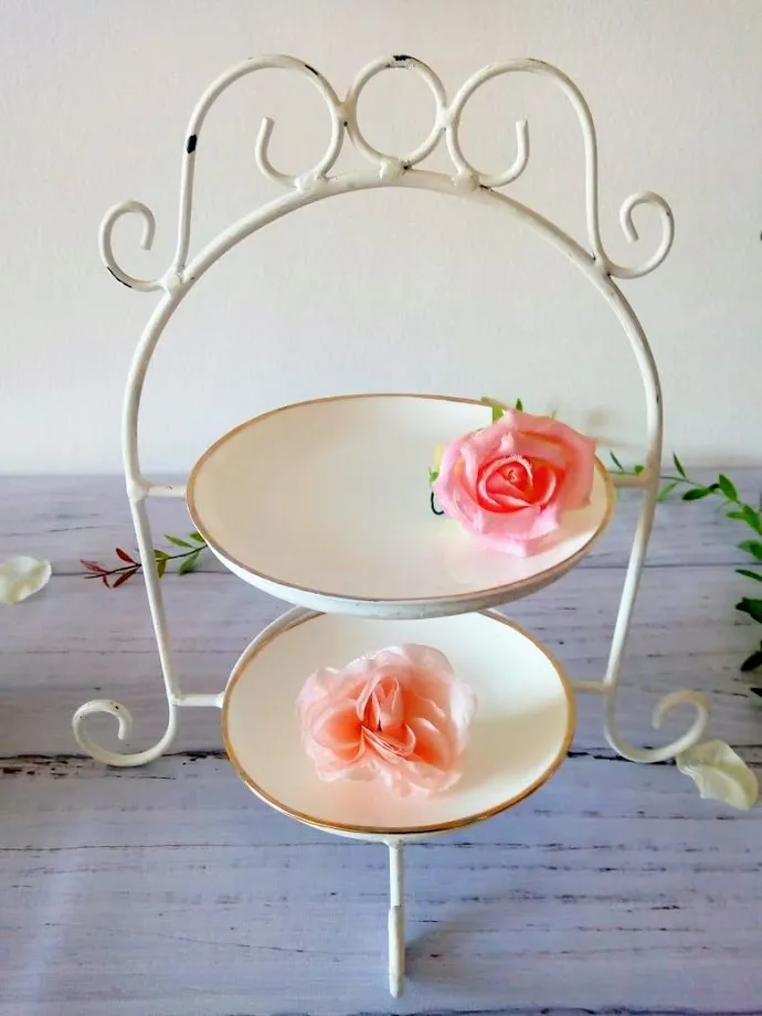 Porta masa tirolesa hierro Blanco 2 pisos (CPA001)