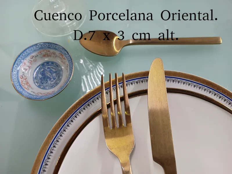 CUENCO PORCELANA ORIENTAL - DIAM. 7 X 3 CM ALT