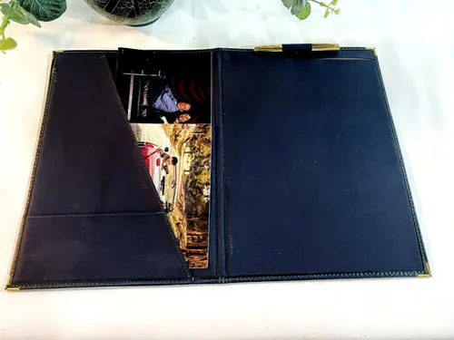 ESCRIBANIA  CARPETA VERDE ESTAMPADA