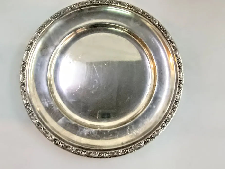 BANDEJA PLATA ANTIQUE "BPA25" - Diam 25 CM