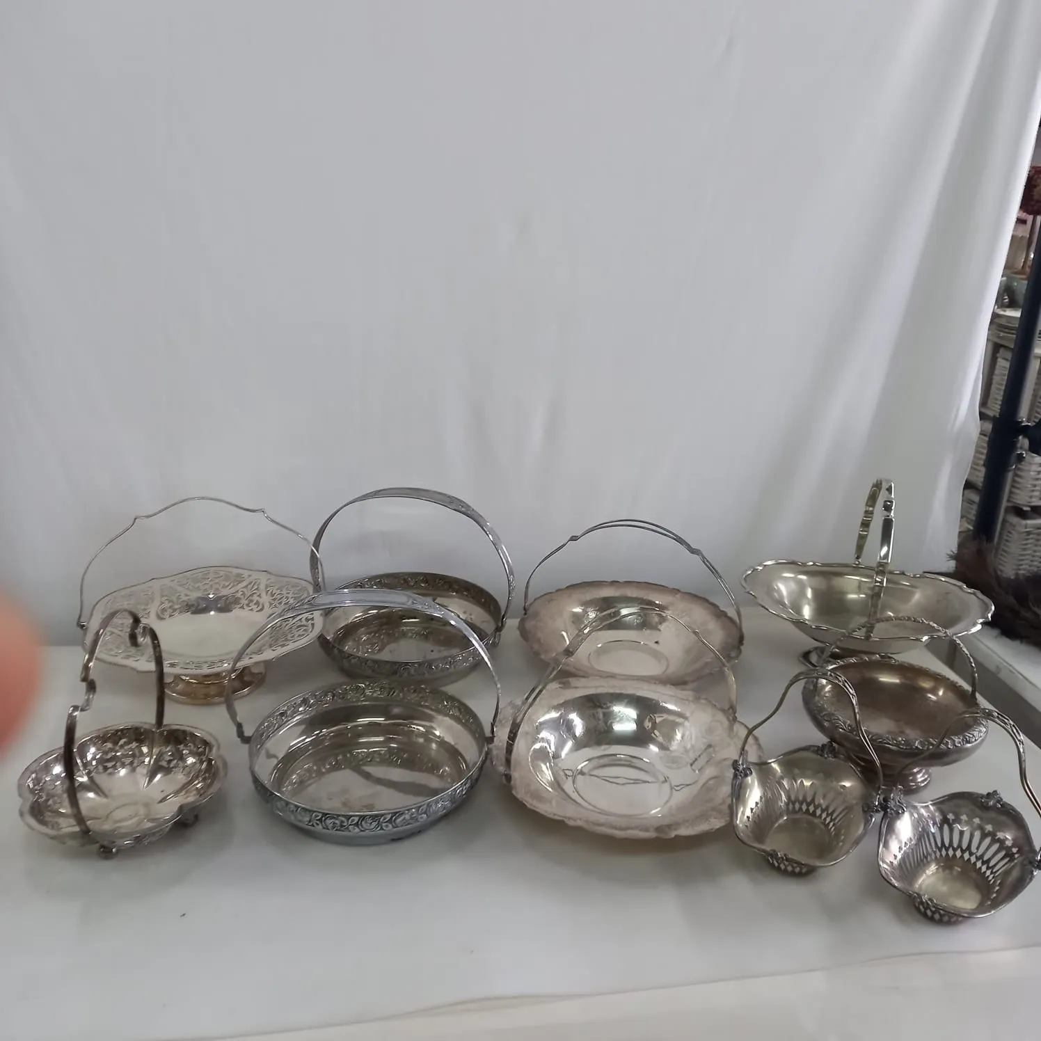 CANASTA DE PLATA ANTIQUE 