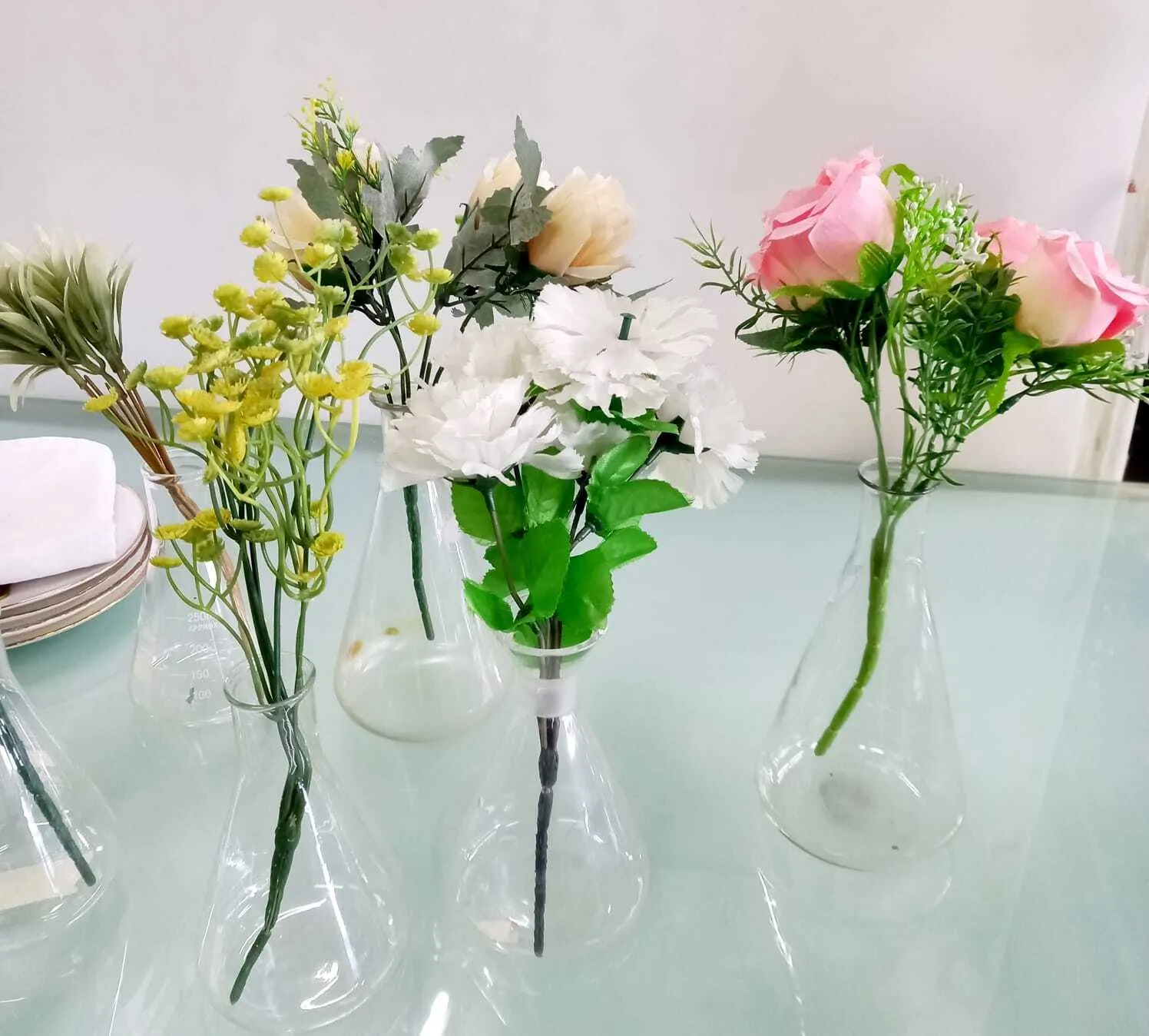 FLOREROS DE CRISTAL  "LAB" 18/14 CM 