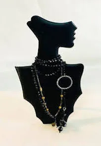 CUELLO EXHIBIDOR DE BIJOU NEGRO