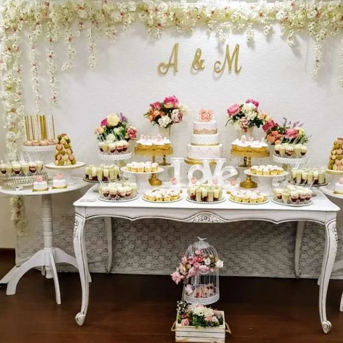 CONJUNTO  DE GUIRNALDAS DE FLORES "PRIMAVERA" 3mt + LATERALES 