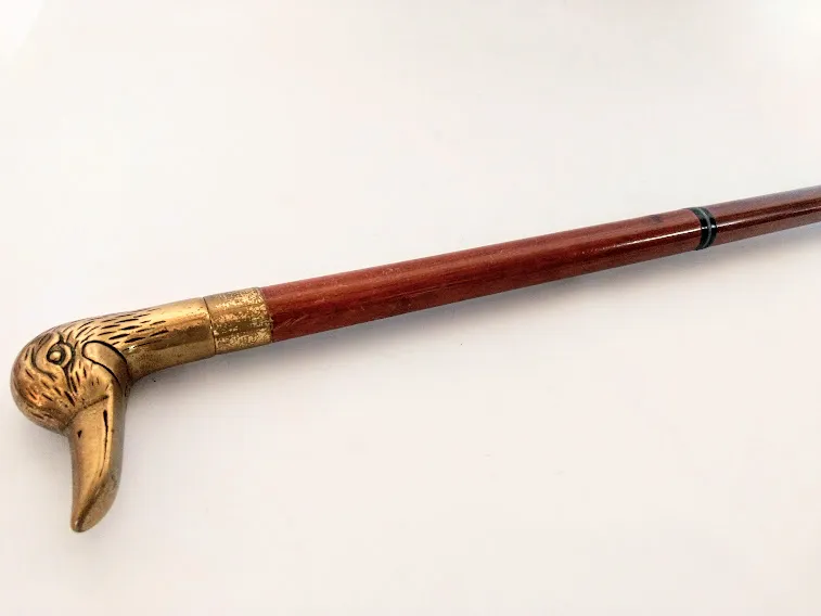 BASTON ANTIGUO MANGO  PATO BRONCE 