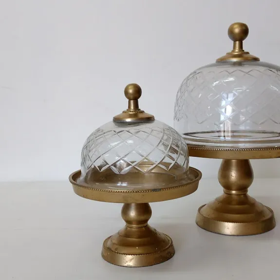 CAMPANA CON PIE CHICA JADORE diam  15 CM x 18 (CO013)