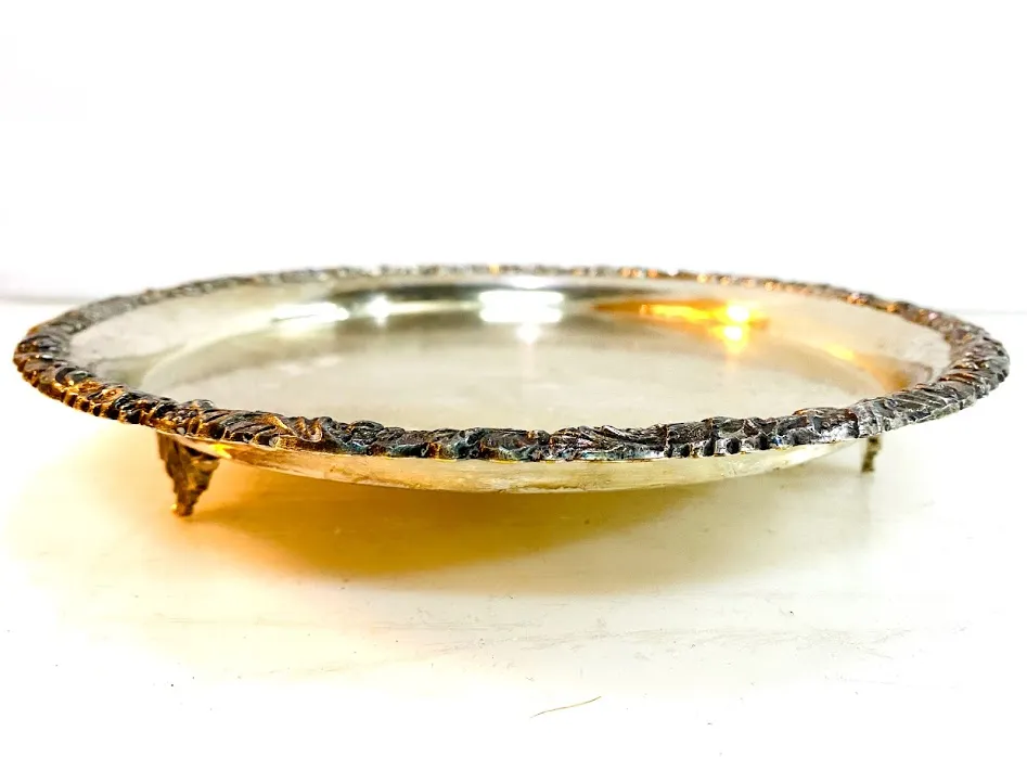  TORTERA PLATA ANTIQUE  LISA  TPA 02  diam 26 cm