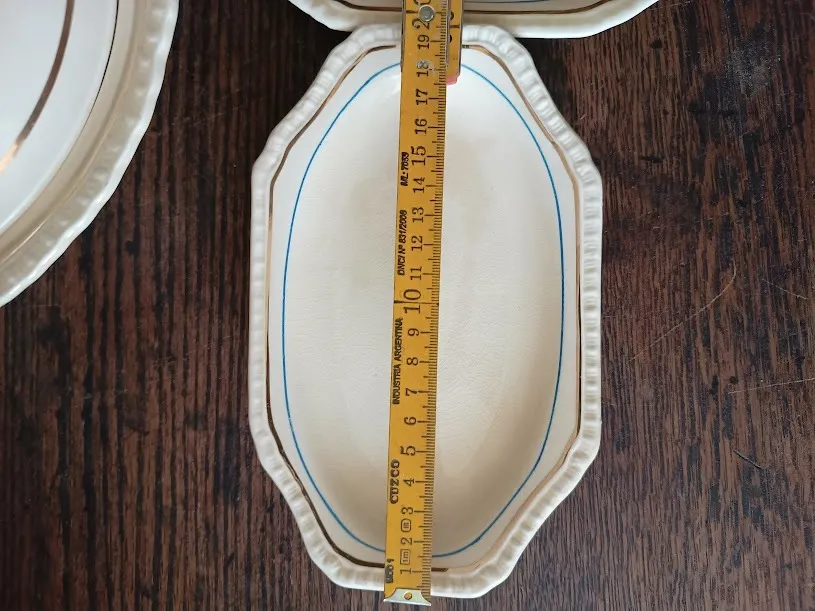 RABANERA  INGLESA AZUL Y ORO "WILKINSON" - 18 X 12 CMCM