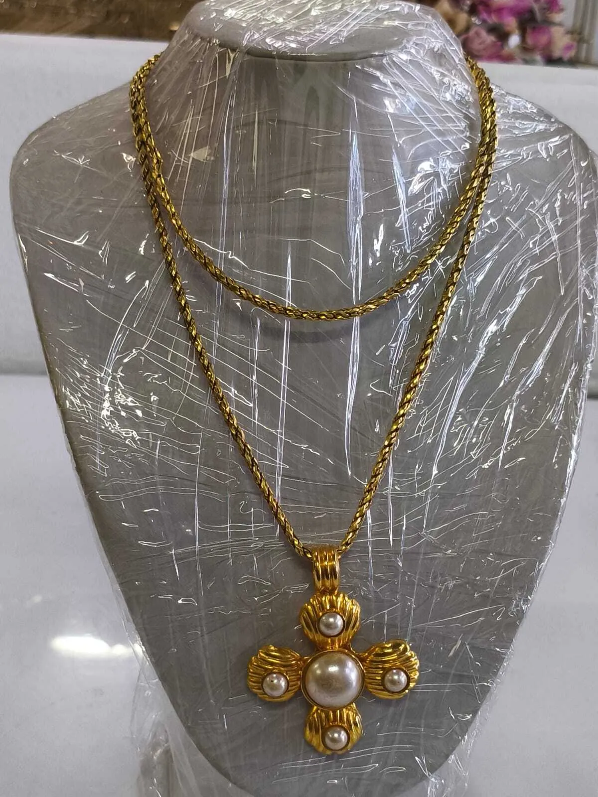 COLLAR  LARGO  ORO  92 CM