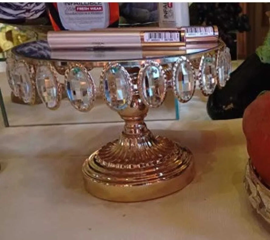 PIE DE TORTA  ORO DIAMANTE  20 x 15 cm (CS007)