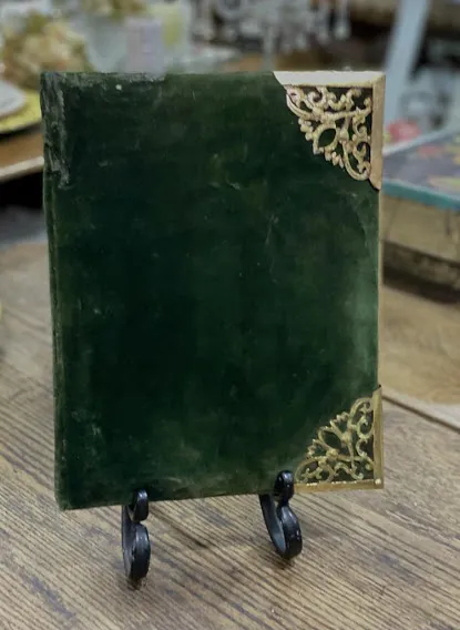 ALBUM  ANTIGUO PANA VERDE  23 X 29 CM