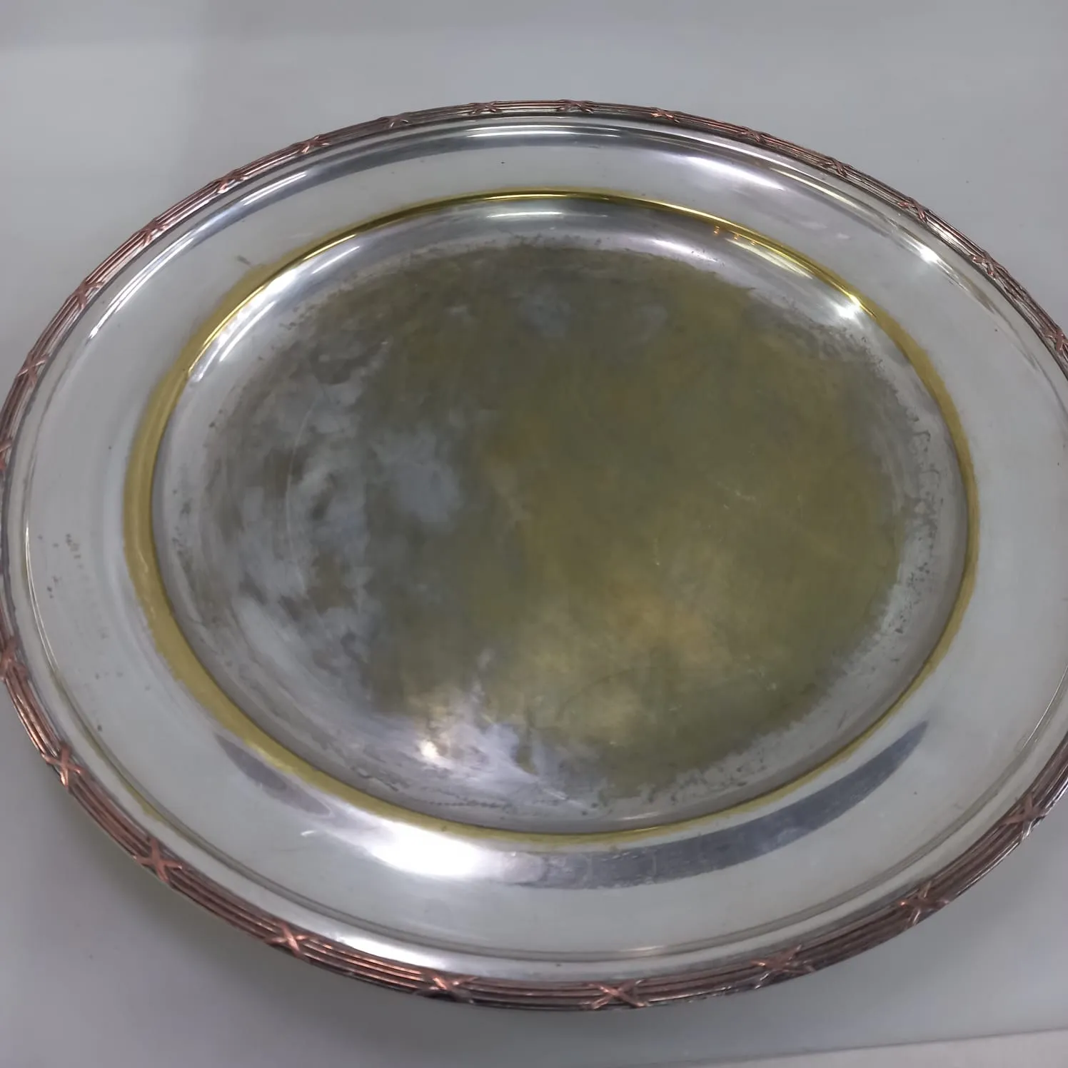 BANDEJA PLATA ANTIQUE "BPA 42" Diam. 37 CM 