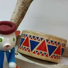JUGUETE TAMBOR MADERA 