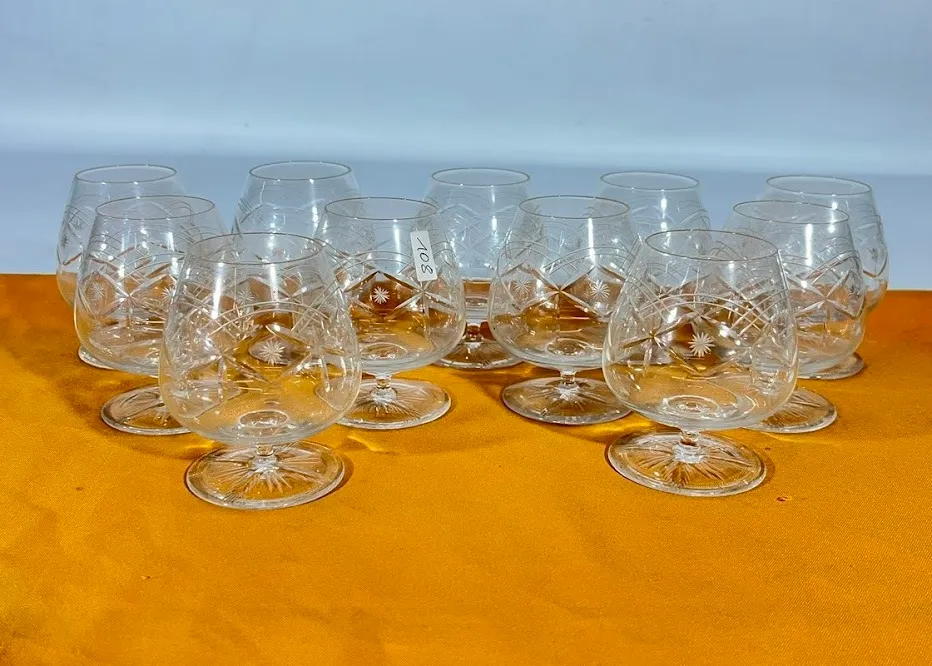 COPAS DE COÑAC CRISTAL VARIOS
