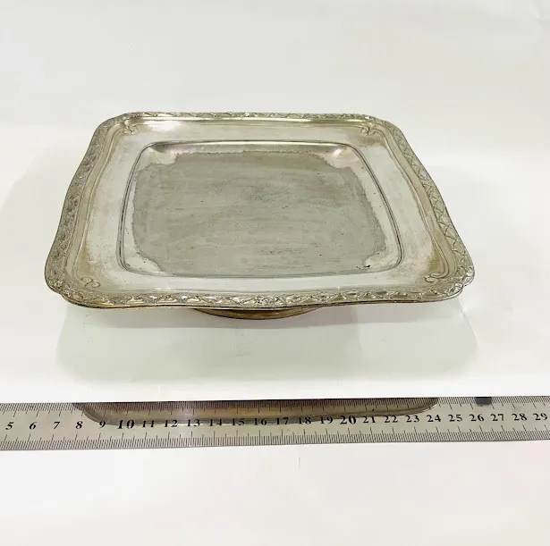 PIE DE PLATA CUADRADO  "PPC" 23 X 23 CM 