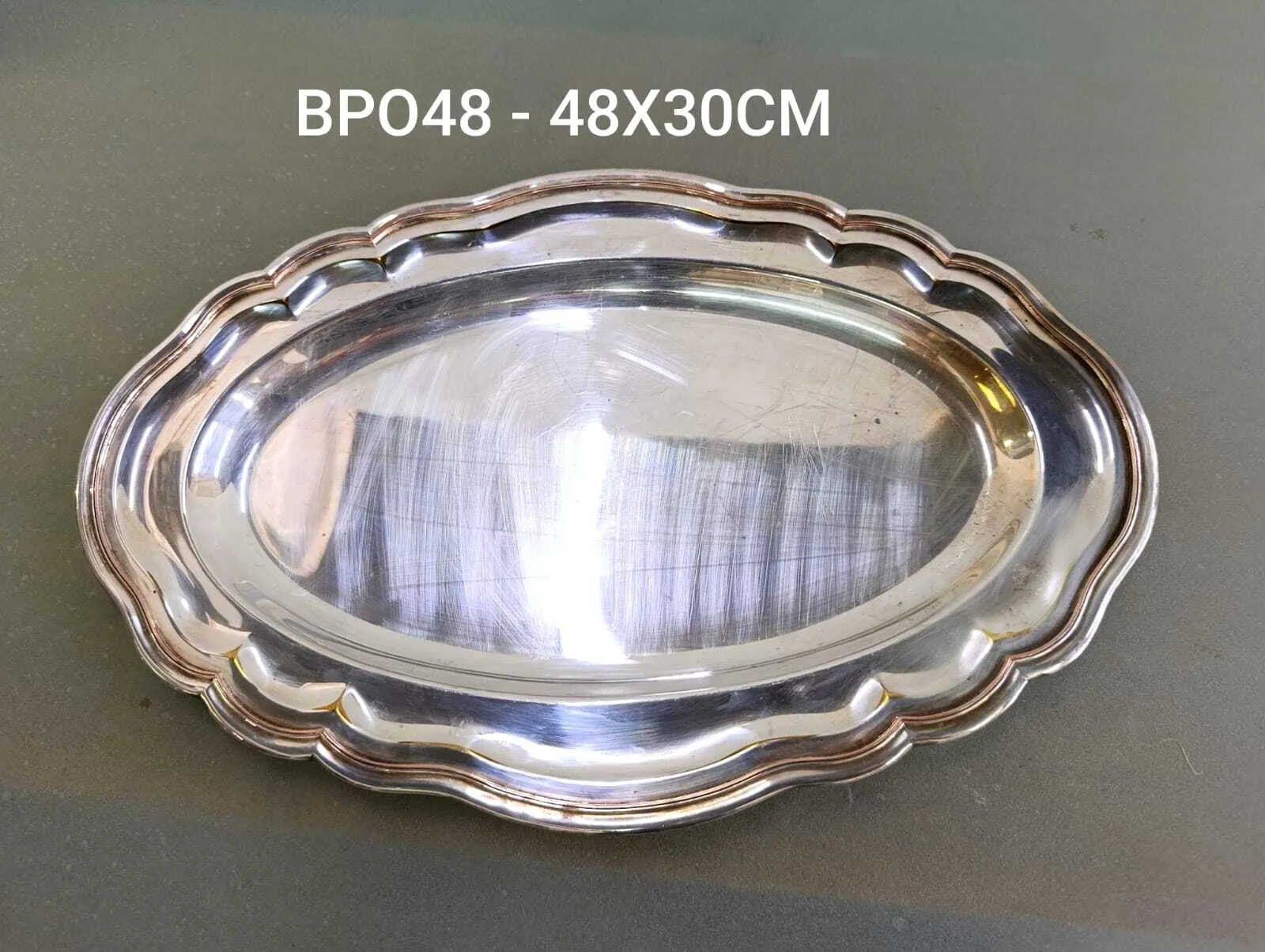 BANDEJA PLATA OVAL DEVON "BOP48" 48 X 30 