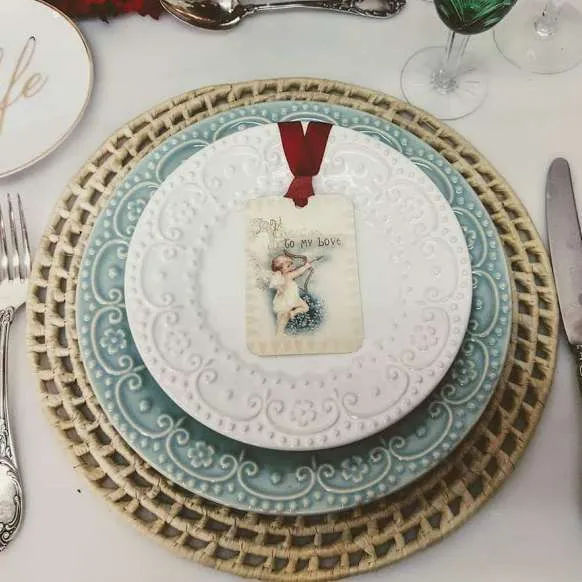 PLATOS DE SITIO YUTE  PALMA 33 CM