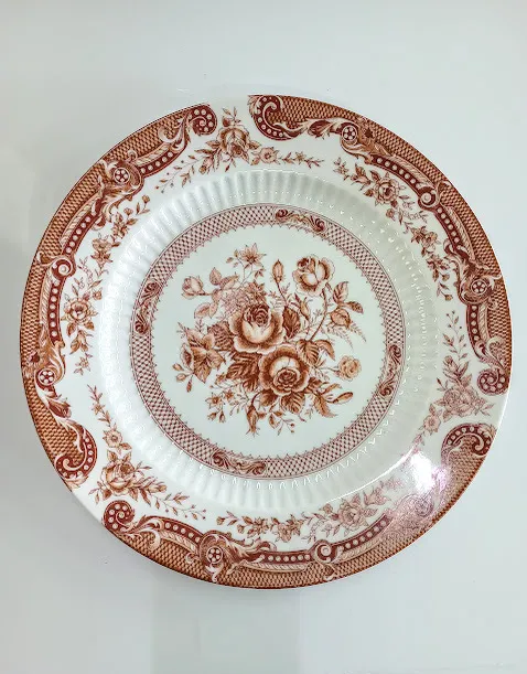 BANDEJA REDONDA   - 30 CMTSUJI " RED BOUQUETE"  - 30 CM 