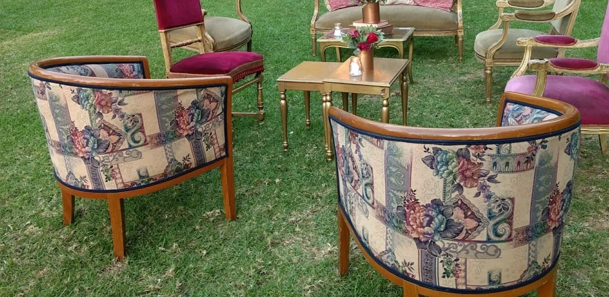 SILLON 1 CUERPO BOMBEE BROCATO ART DECO