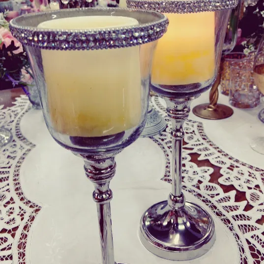 FANAL PLATA CON BORDE  STRASS - (CP026)