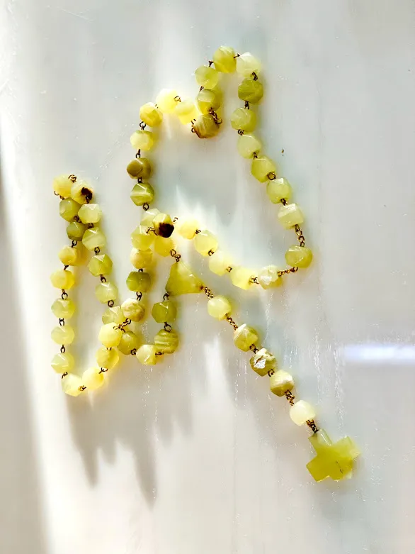 ROSARIO GRAN TAMAÑO  EN ONIX 