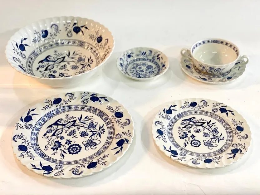 TAZA CONSOME  INGLES JHONSON BROS BLUE & WHITE