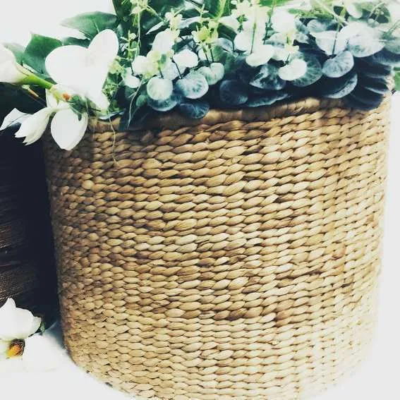 CANASTO DE YUTE XL GRAN TAMAÑO diam. 50 x 40 cm alto