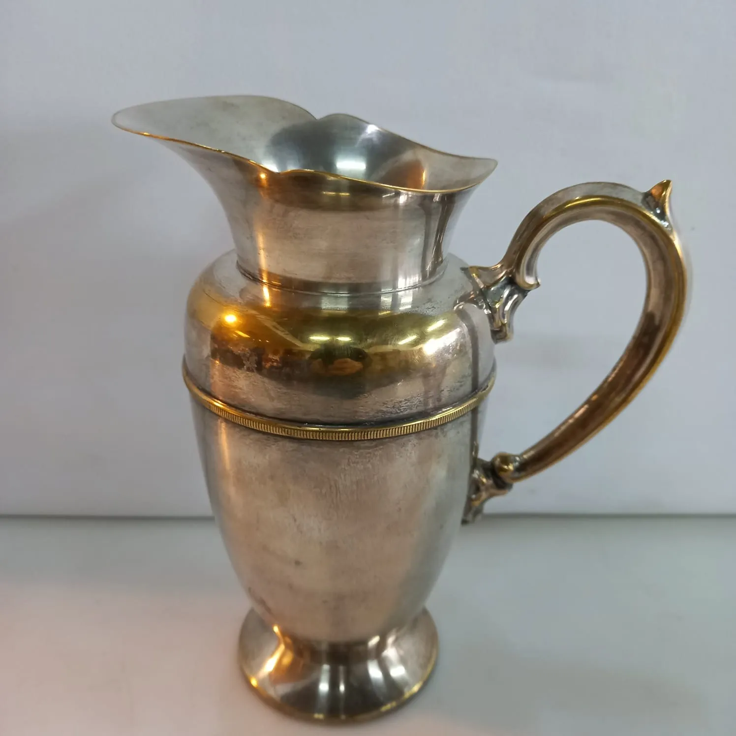 JARRA DE PLATA ANTIQUE  TOLEDO  "JPAT15"  12 X 24CM 