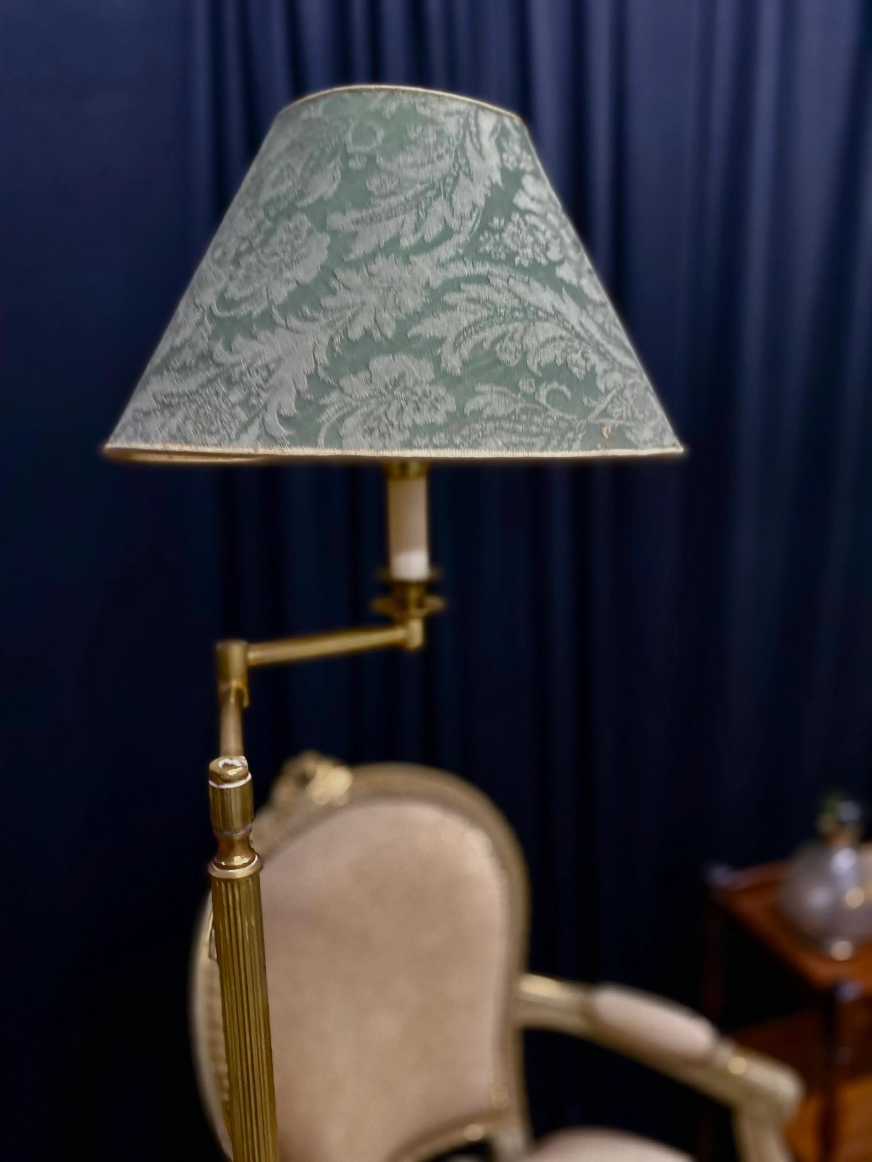  PANTALLA CONICA  BROCATO VERDE 