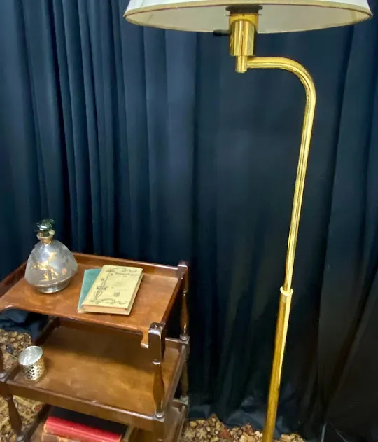 LAMPARA DE PIE BRONCE MACIZO - ALZAMENDI 