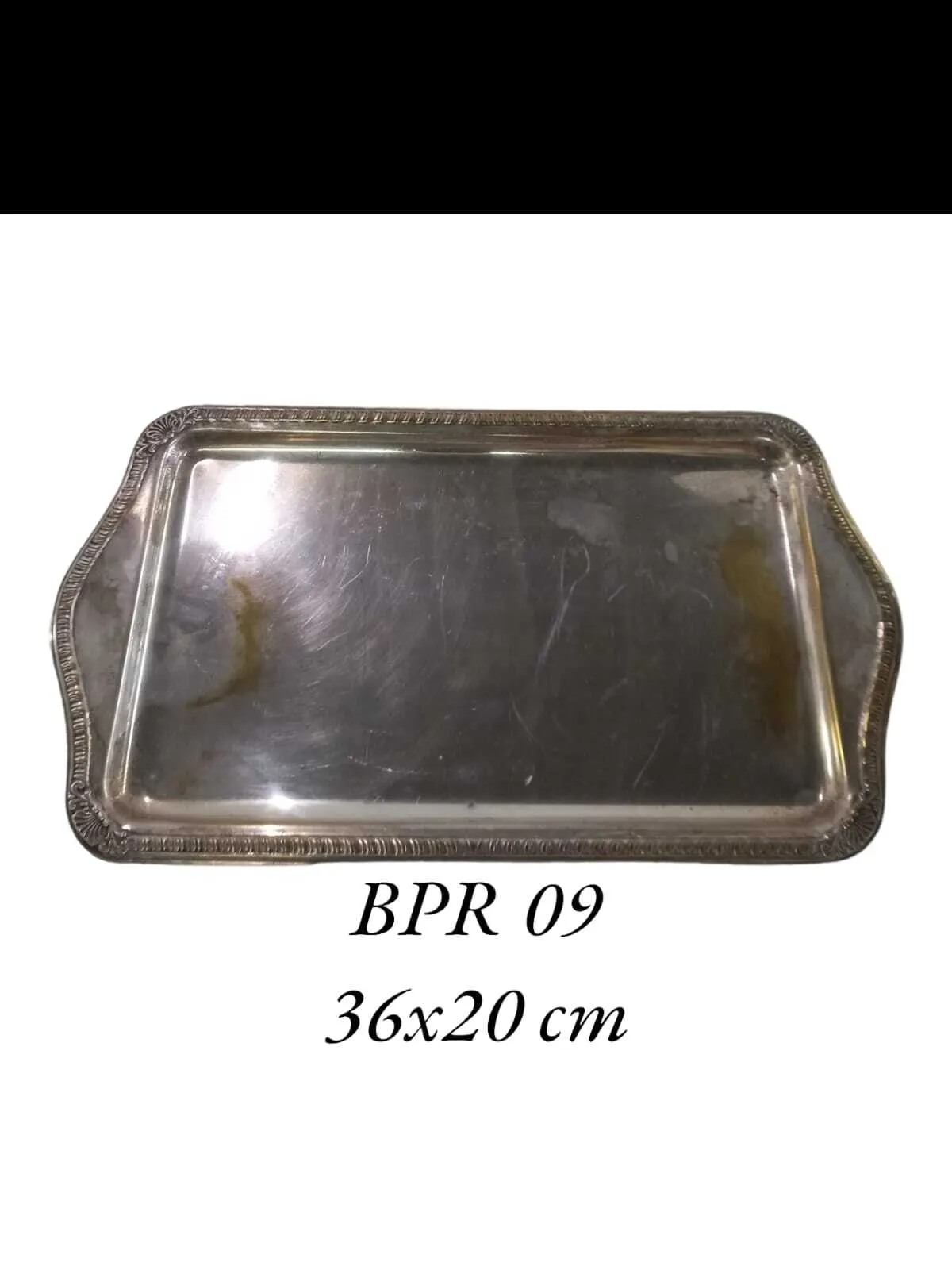 BANDEJA PLATA RECTANGULAR BPR 09 ( 36 X 20)