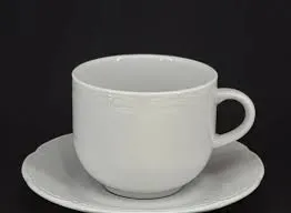 TAZA DE CAFE PORCELANA BLANCA TSUJI