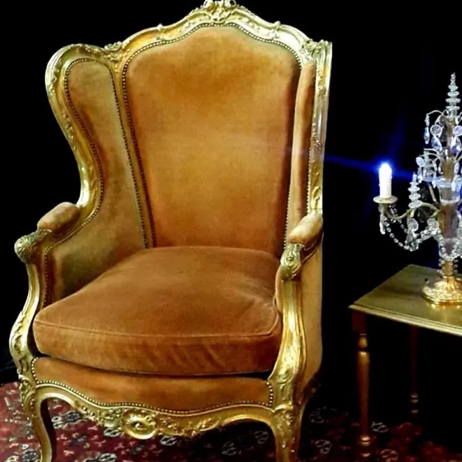 SILLON FRANCES 1 CUERPO BERGER PANA OXIDO Y PATINA ORO. Ancho 0.72 x Prof. 0.50 x  1..50 Alt 