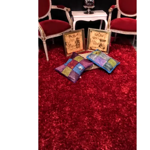 ALFOMBRA "CARMIN" PELO LARGO ROJO 2.60 X 1.60 MT