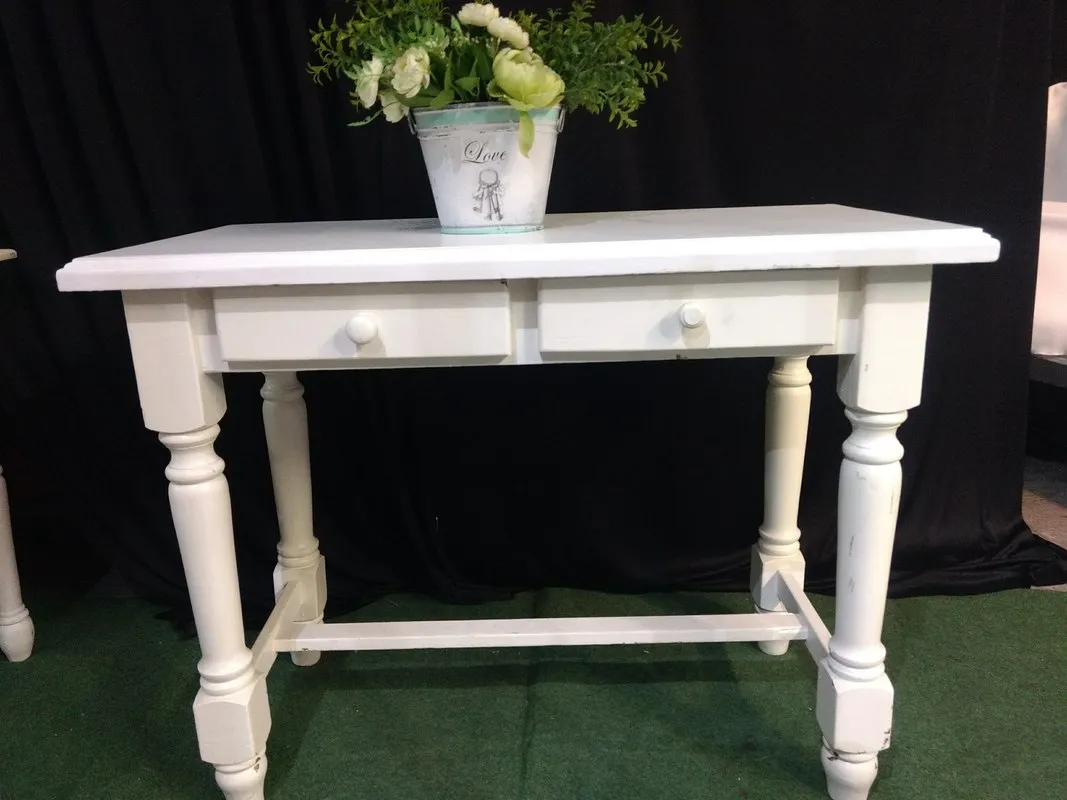 MESA DE CAMPO  BLANCA  "NATALIE"  1,0 X0,50 X0,76