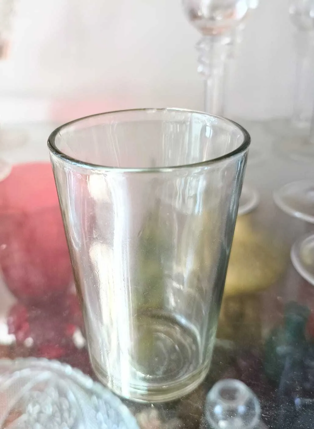 VASO LISO DE TRAGO CORTO CONICO V 68  - Boca 6.5 x 9 cm alt.