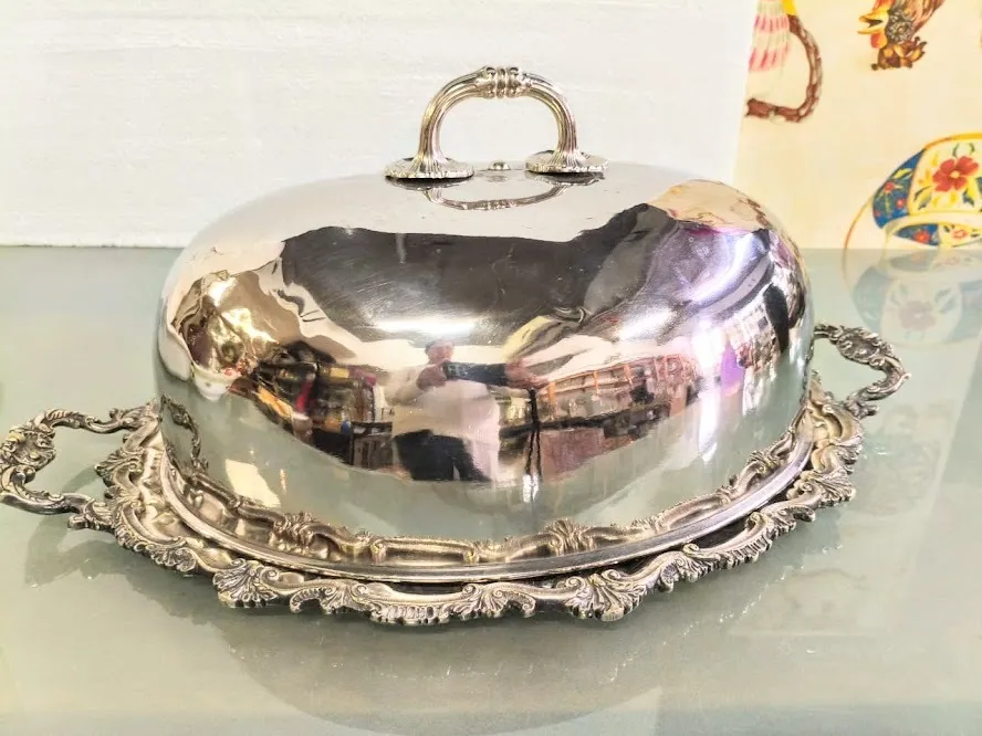 CAMPANA PLATA ANTIQUE GRANDE  "CPS 04"- Med. 42 X 32 CM 