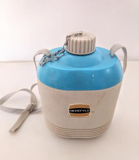 CANTIMPLORA VINTAGE CELESTE Y BLANCA GLOSTYLE