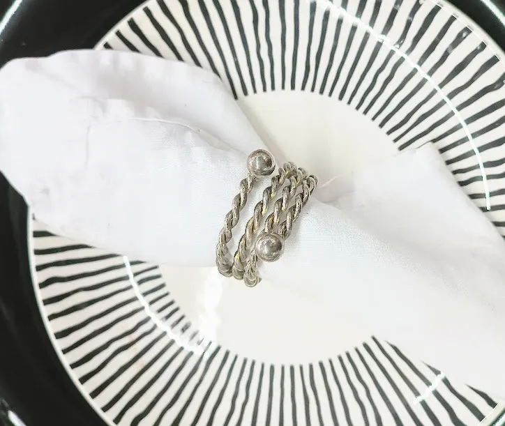 SERVILLETERO DE PLATA "CORDON"