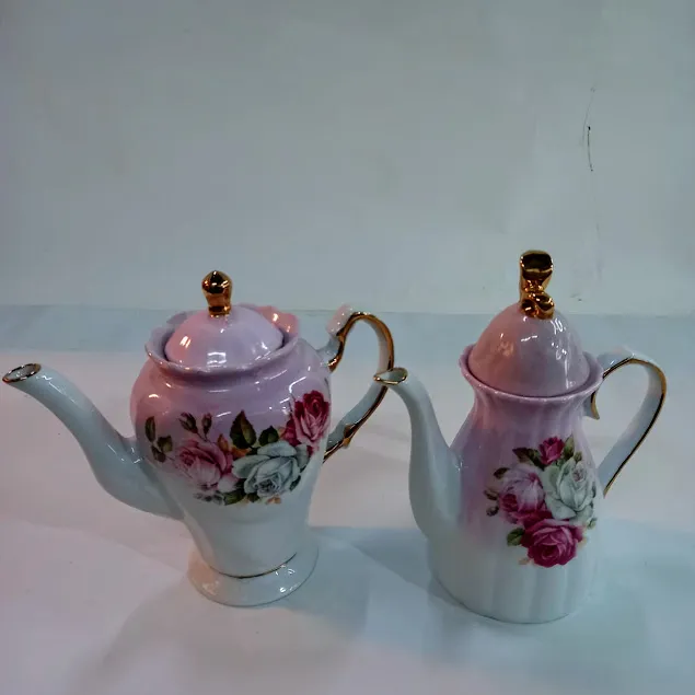 MINI TETERA  PORCELANA  VINTAGE  ROSA PASTEL