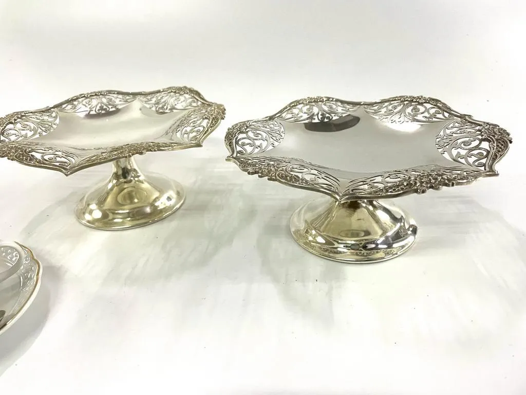 CENTRO DE PLATA ANTIQUE "MP20" 20 X 8 CM- 