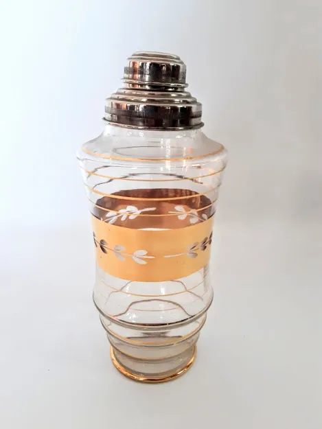 COCTELERA CRISTAL Y ORO (BOT006)