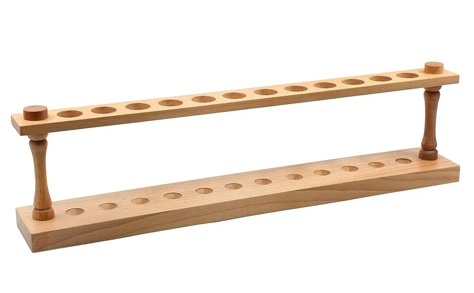 PORTA TUBOS  MADERA LABORATORIO