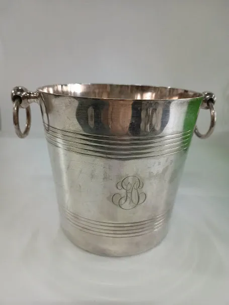 FRAPERA PLATA HERCULES  CON ASAS  "FPA07" - DIAM 18 X 18 CM ALT