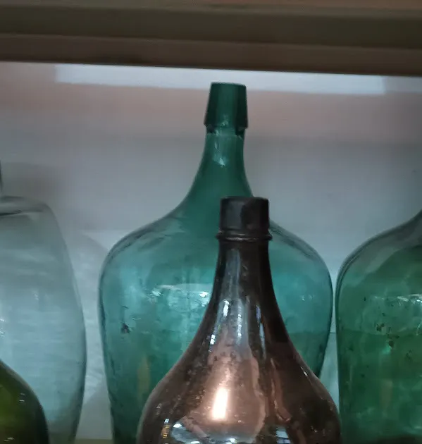 DAMAJUANA  VIDRIO VERDE  GRANDE  01 : Alto  42 cm 