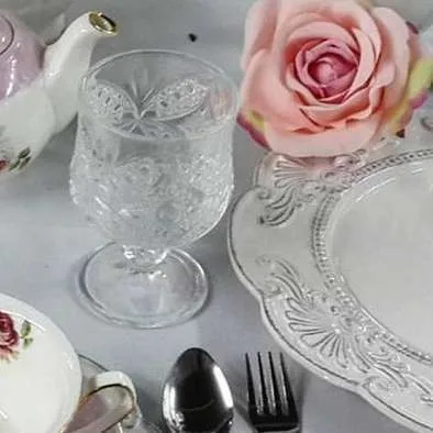 COPAS  VINTAGE VIDRIO LABRADO ( Diam 7 x 12 alto cm )