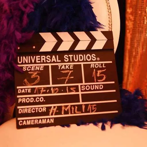 CLAQUETA DE CINE 20 X 20  CM