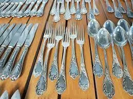 JUEGO DE CUBIERTOS PLATA 90 ITALIANO "VALSODO"